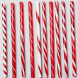 © Bboy - candy canes with red and white stripes isolated