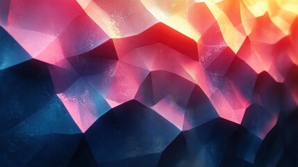 Wall Mural - abstract 3d rendering of geometric surface modern looped animation background with polygonal shape seamless motion design uh