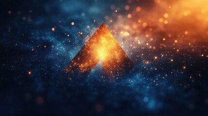 abstract arrow with place for te