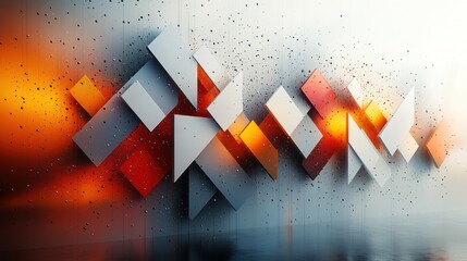 Wall Mural - abstract illustration with 3d arrows and place for te