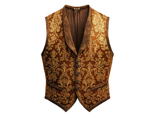 Wall Mural - Elegant Vintage Vest with Intricate Gold Embroidery Design