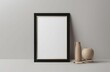 © Atika - simple blank photo frame with a clean design, placed on a neutral background