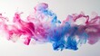 © Sirinya - Elegant liquid gradient form, blending pink and blue hues, suspended in a weightless abstract composition.