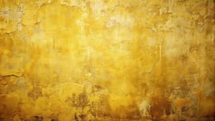 Aufkleber - Golden Textured Wall with Aged and Weathered Surface