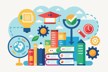 Wall Mural - Analyzes learning standards and curriculum frameworks to identify educational needs and gaps.