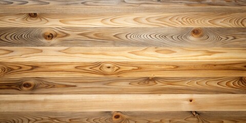 Aufkleber - High-Resolution Image of Horizontal Light Brown Wood Planks with Visible Grain and Knots