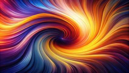 Fototapete - Abstract Swirling Vortex of Vibrant Hues and Dynamic Energy