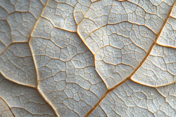 Wall Mural - detailed close up of a dried leaf vein structure