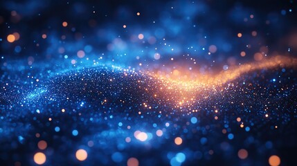 Wall Mural - abstract bokeh or binary code as wallpaper, representing future design, technology, and data streams