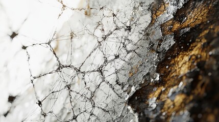 Poster - Cracked surface revealing tiny symbols of thoughts abstract texture close-up view conceptual art thoughtfulness