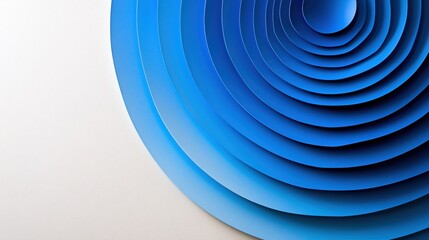 Aufkleber - Blue Layered Paper Art Design for Creative Backgrounds and Textures
