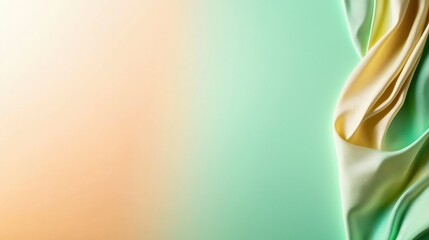 Fototapete - Delicate Flowing Fabric Texture in Soft Pastel Colors