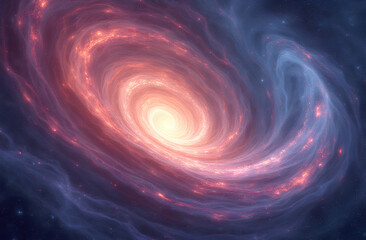 Wall Mural - swirling vortex of vibrant colors resembling an energy galaxy