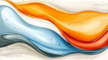 Wall Mural - A colorful abstract background with water droplets on it