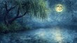 © faiz - moon and trees
