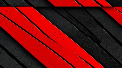 Wall Mural - minimal photostock of a abstract modern 3d red black background with lines arrow geometric overlap s