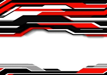 Wall Mural - minimal photostock of a abstract red white gray overlap design modern background vector illustration