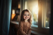 © luismolinero - Little cute caucasian girl at indoors