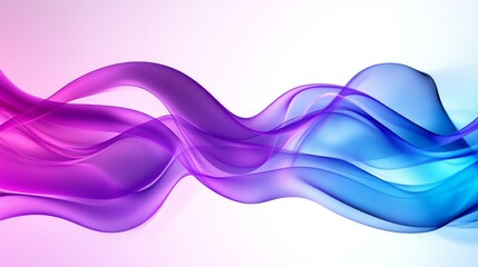 Wall Mural - abstract flowing color waves - abstract image of flowing, vibrant purple and blue waves, symbolizing