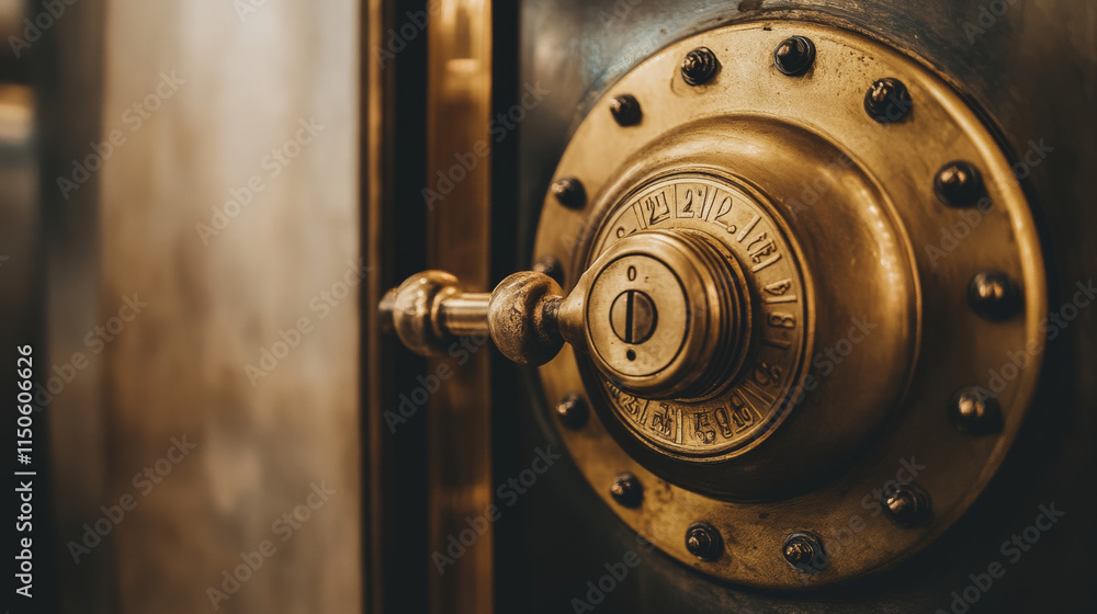 Bank vault with open and closed safe door. Vector realistic interior of ...