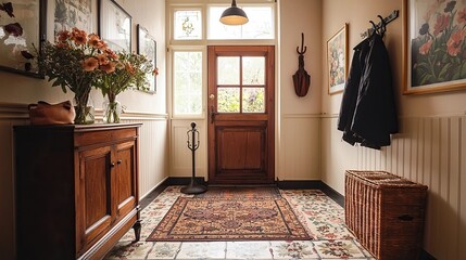 Wall Mural - traditional dutch entryway