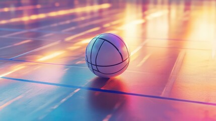 Aufkleber - Futuristic egg on glowing surface.