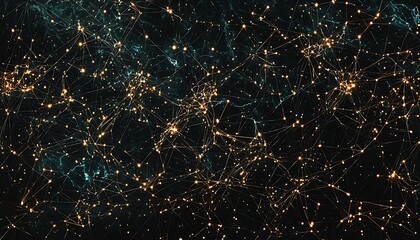 Wall Mural - seamless glowing network nodes over dark backgrounds, symbolizing digital connections