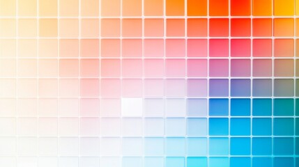 Aufkleber - Color Gradient Tiles in Soft Tones for Background and Design Use