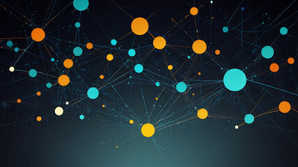 Abstract Technology Network Background Illustration