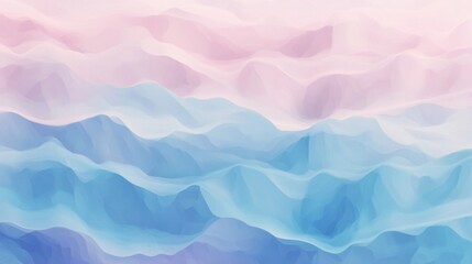 Poster - Soft Colorful Waves in Pastel Tones for Tranquil Backgrounds