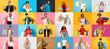 © Prostock-studio - A vibrant collection of people engaging in shopping, showcasing excitement as they hold colorful bags. This collage captures the spirit of consumerism during seasonal discounts.