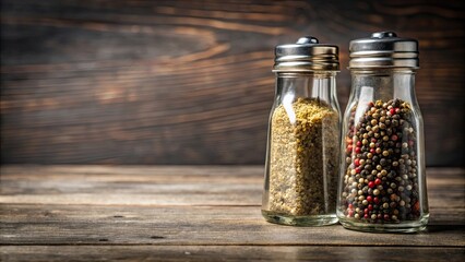 pepper shakers on background, food, kitchen, table setting, condiment, spices, pepper, seasoning