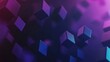 © Alfath - Abstract purple and blue cubes floating in dark space.