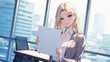 © 雅 - ホワイトボードを掲げているホワイトボード4