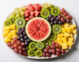 Sticker - fruits on a plate