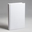 © Mariam - A blank hardcover book standing upright with a clean white dust jacket.