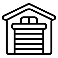 Poster - Garage Line Icon