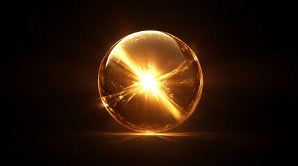 energy ball,oil bubble, luxury gold cosmetic essence liquid bubbles, collagen,solar energy,ai genera