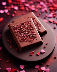 Wall Mural - Romantic Chocolate Bars for Valentine's Day