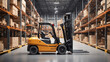 © 99___Designer - A Functional Image of a Forklift in Action During Warehouse Storage