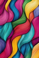 Poster - Wavy Lines Background