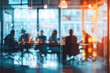 © fadi - business formal meeting conference discussion with coworker shareholder or client concentrate private ideas data report analysis businesspeople working find solution together in office
