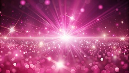 Wall Mural - Pink glowing background with light streaks and sparkles, pink, light, streaks, sparkle, glowing, background, abstract, vibrant
