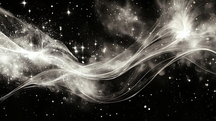 Wall Mural - swirling cosmic light and stars.