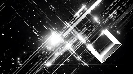 Fototapete - Abstract, light beams.