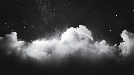 Wall Mural - clouds with starfield.