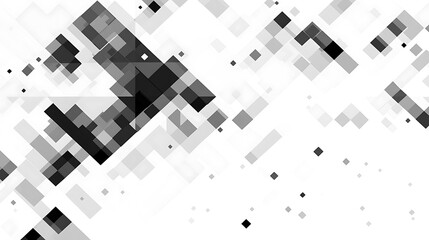 Abstract grayscale square mosaic.