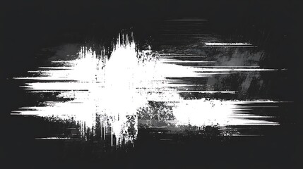 Poster - White paint strokes on dark background. (1)