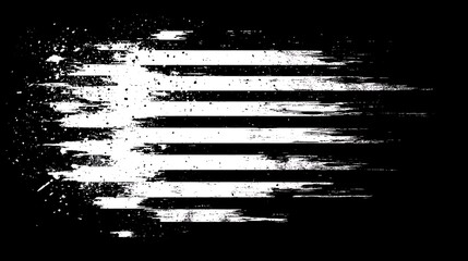Poster - Distressed white stripes.