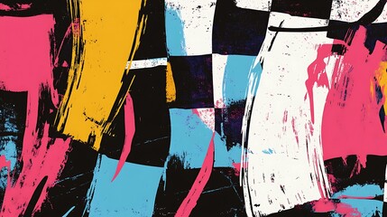 Poster - Abstract paint strokes. (5)